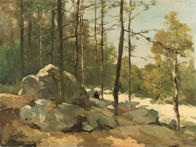 1824-Johan Hendrik Weissenbruch - Bosco a Barbizon - Rijksmuseum Amsterdam